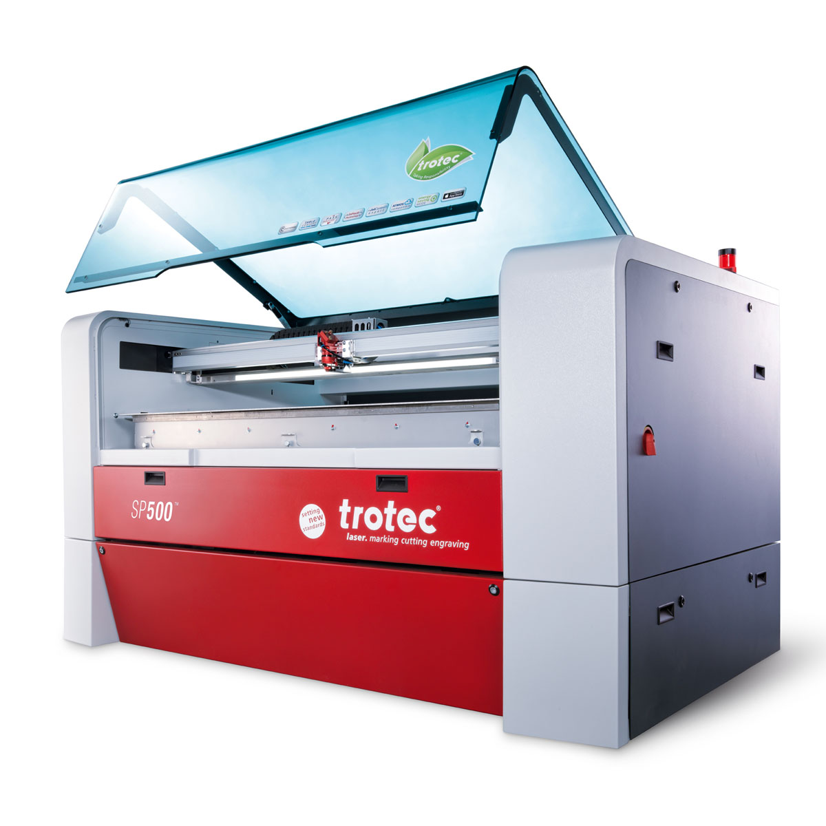 Trotec SP500 - veľkoformátový CO2 gravírovací a rezací laser