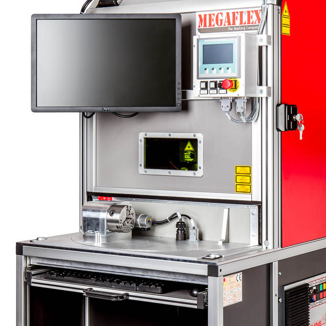 Megaflex SERVANT Special - flexible workstation for integrating fiber or CO2 lasers